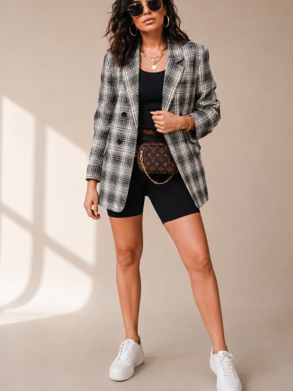 Pendleton Virgin Wool Plaid Blazer Shirt Jacket Size 8 USA Made
